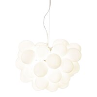 Plafonnier Verre Abat-jour L : 50 cm 8x G9 Moderne Blanc...