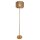 Lampadaire métal 157 cm en laiton mat E27 rond