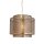 Suspension en métal L : 34 cm H : max. 120 cm E27 en laiton
