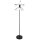 Lampadaire Verre Métal G9 165 cm de haut Rétro Noir Blanc