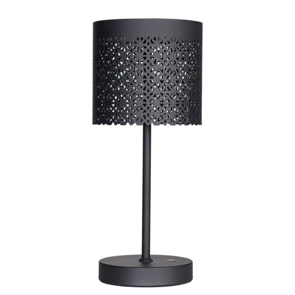 Lampe de table LED extérieure batterie gradable sans fil 34,5 cm métal