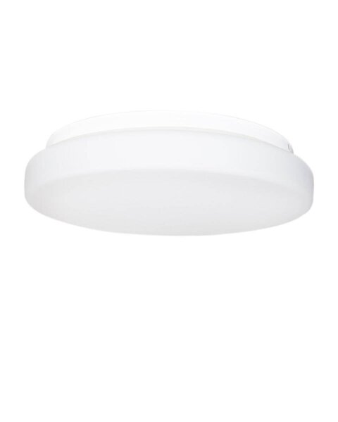 Plafonnier salle de bain rond Ø 25 cm métal verre E27 IP44 anti-éblouissement