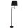 Lampadaire avec lampe de lecture 157 cm Noir Tissu M&eacute;tal E27 + LED