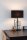 Lampe de table Noir Métal Tissu 52 cm E27 Moderne