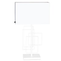 Lampe de chevet tissu métal E27 hauteur 69 cm...