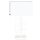 Lampe de chevet tissu métal E27 hauteur 69 cm blanc moderne