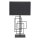 Lampe de chevet Métal Tissu 69 cm Noir E27 Moderne