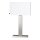 Lampe de table m&eacute;tal tissu 69,5 cm de haut E27 carr&eacute; Moderne