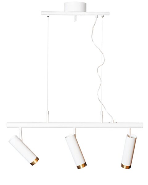 Suspension à 3 flammes 80 cm de large H : max. 140 cm GU10