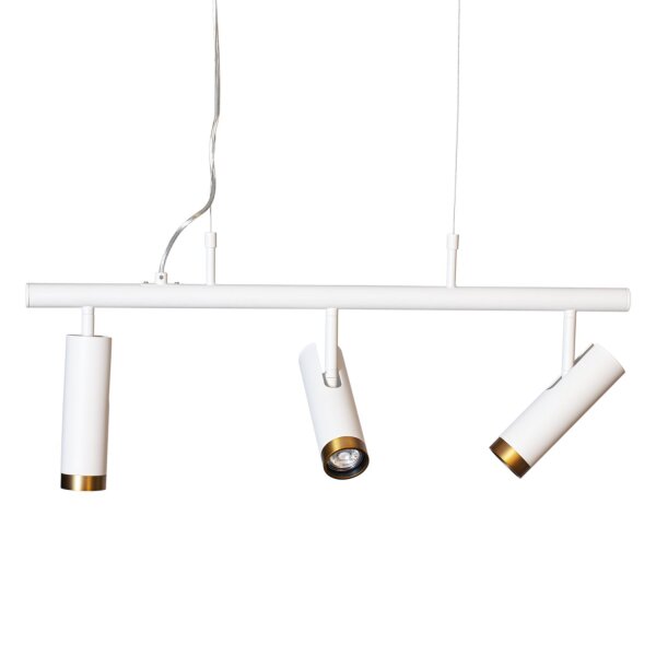 Suspension à 3 flammes 80 cm de large H : max. 140 cm GU10