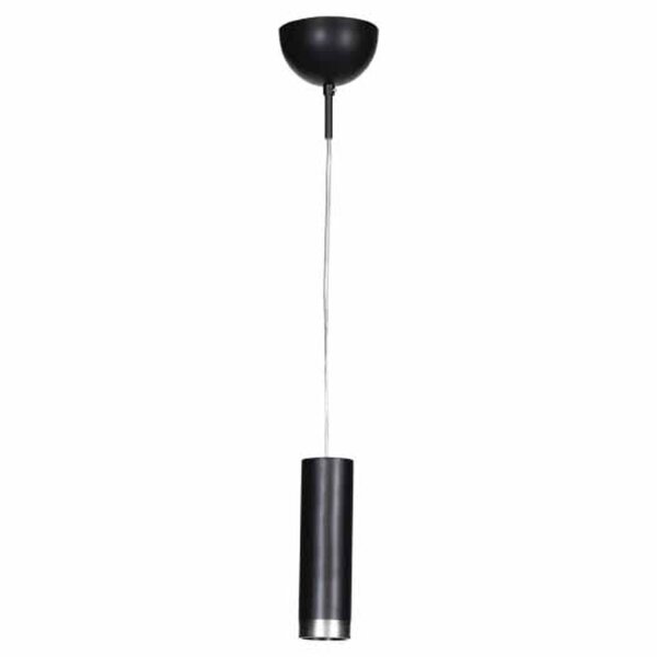 Lampe à suspendre métal L : 6 cm H : max. 120 cm Noir étroit GU10