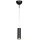 Lampe à suspendre métal L : 6 cm H : max. 120 cm Noir étroit GU10