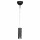 Lampe à suspendre métal L : 6 cm H : max. 120 cm Noir étroit GU10