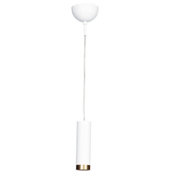 Suspension Blanc L : 6 cm H : max. 120 cm Métal étroit GU10