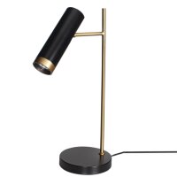 Lampe de bureau or noir 49 cm métal GU10...