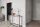 Lampe de table métal verre hauteur 55 cm noir blanc