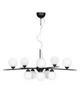 Suspension m&eacute;tal verre L : 100 cm H : max. 160 cm...