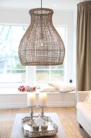 Lampe à suspendre Corbeille Boho 49 cm de large...
