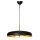 Suspension ronde D : 50 cm M&eacute;tal en noir or G9