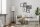 Lampadaire tissu métal E27 hauteur 150 cm noir blanc