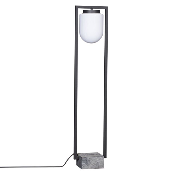Lampadaire Terrasse 120 cm E27 IP44 Marbre Pied avec câble