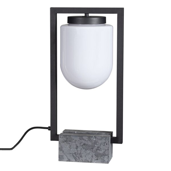 Lampe de table extérieure socle en marbre hauteur 52 cm E27 IP44