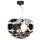 Suspension Moderne Ø 58 cm rond verre miroir métal 3x E27