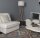 Lampadaire tripode hauteur 160 cm tissu bois E27 en noyer blanc