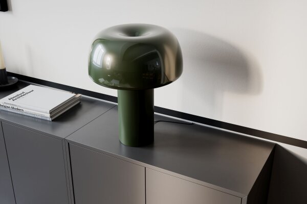 Lampe de table métal E27 41 cm de haut Vert Rétro inclinable