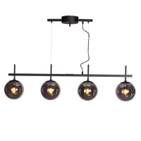 Suspension Noir Gris L : 117 cm Métal Verre...