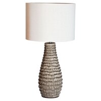 Lampe de chevet tissu céramique 74 cm de haut brun...