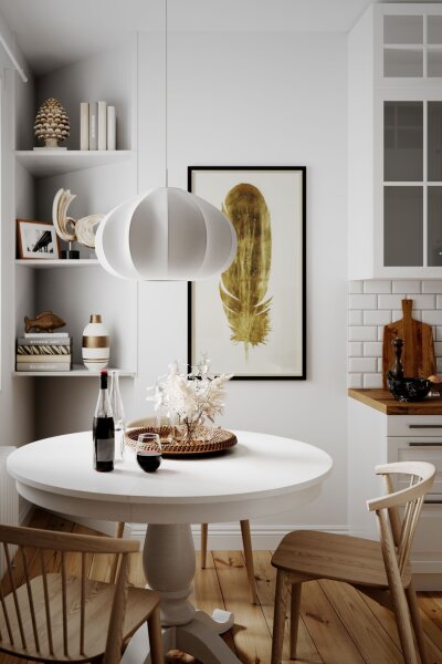 Lampe à suspendre Blanc Abat-jour en tissu 50 cm de large H : max. 120 cm E27