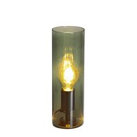 Lampe de table verre m&eacute;tal 30 cm de haut vert E27...