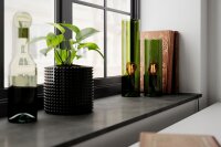 Lampe de table verre métal 30 cm de haut vert E27...