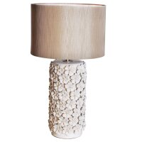 Lampe de table céramique tissu 54,5 cm de haut...