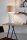 Lampe de table céramique tissu 54,5 cm de haut Beige E27 Floral