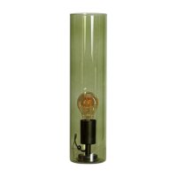 Lampe de table en verre Cylindre 40 cm de haut Vert E27...