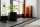 Lampe dappoint verre fumé métal E27 hauteur 30 cm en cognac