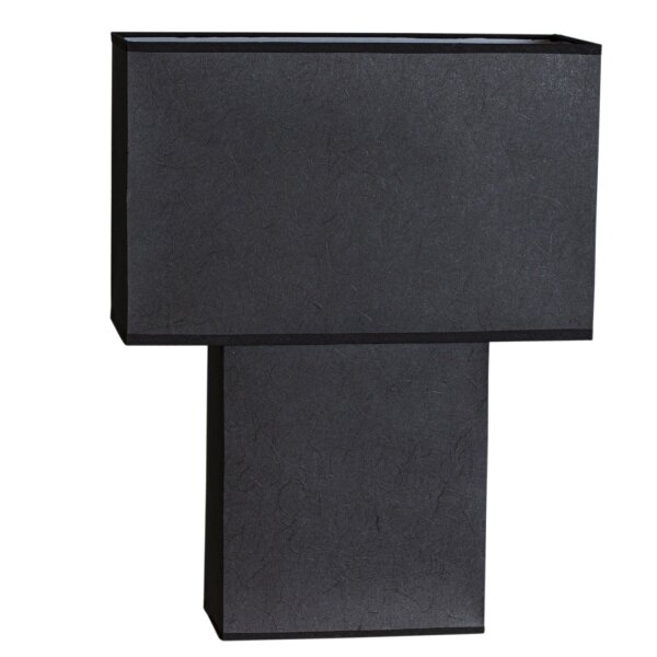 Lampe de chevet Papier 50 cm Noir carré Moderne 2x E27