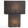 Lampe de chevet Papier 50 cm Noir carré Moderne 2x E27
