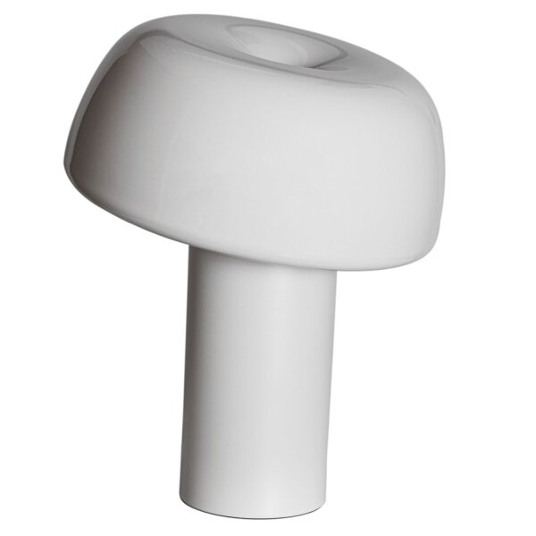 Lampe de table Blanc H : 41 cm inclinable Métal Interrupteur à câble E27