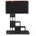 Lampe de table noir cuivre 55,5 cm métal tissu E27