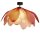 Lampe de plafonnier tissu métal 80 cm large flexible rose E27