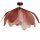 Lampe de plafonnier tissu métal 80 cm large flexible rose E27