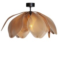 Lampe de plafonnier tissu métal L : 80 cm flexible...