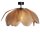 Lampe de plafonnier tissu métal L : 80 cm flexible en naturel E27