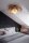 Lampe de plafonnier tissu métal L : 80 cm flexible en naturel E27
