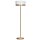 Lampadaire métal verre hauteur 150 cm en laiton blanc E27