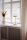 Lampe de table verre métal E27 55 cm en laiton blanc rond