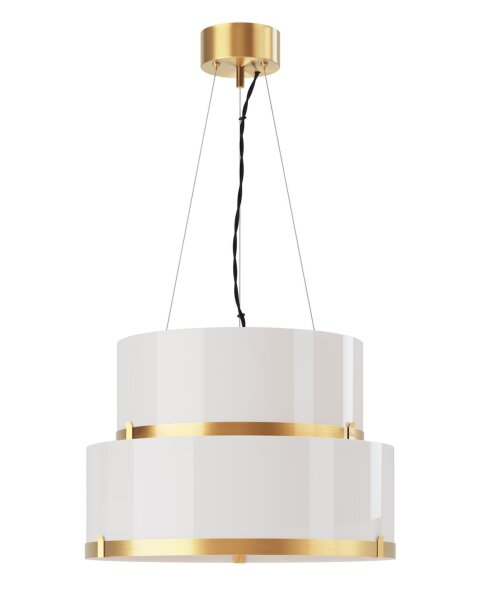 Suspension verre métal E27 largeur 50 cm H : max. 120 cm